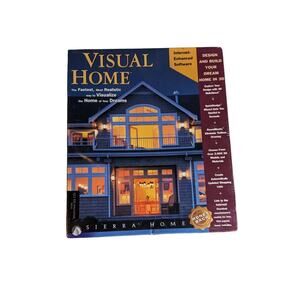 Vintage 1998 Visual Home Design 3D Sierra Home Big Box Windows PC Software - NEW